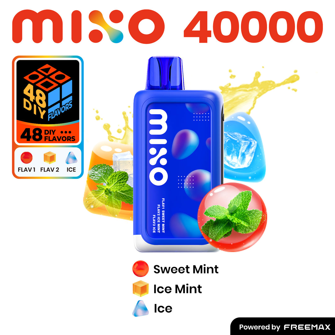 Mixo 40k Puffs 5ct Display - Sweet Mint Ice Mint Ice