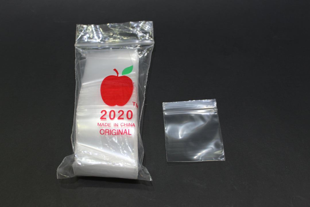 Apple Ziplock Bags 2020- 100ct