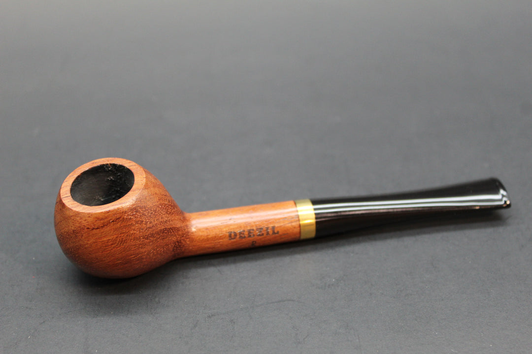 Rosewood Apple Pipe w/Gold Ring