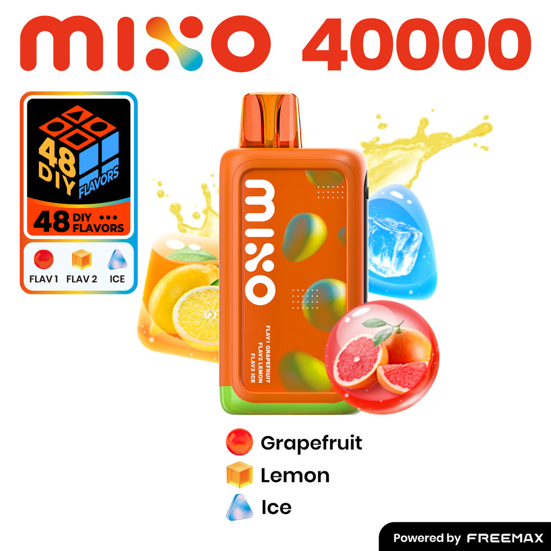 Mixo 40k Puffs 5ct Display - Grapefruit Lemon Ice