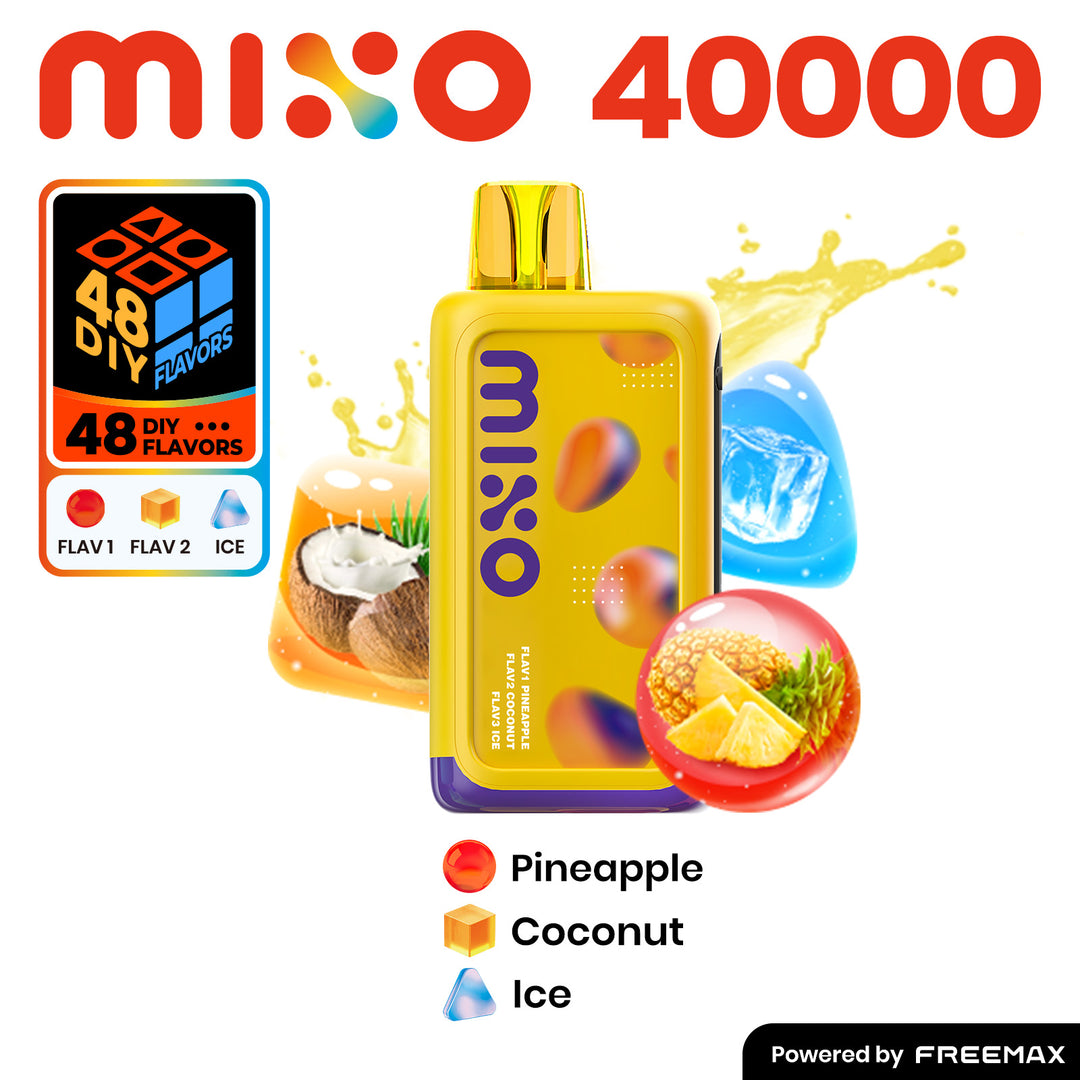 Mixo 40k Puffs 5ct Display - Pineapple Coconut Ice